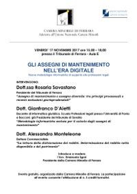 Gli assegni di mantenimento nell'era digitale - Ferrara